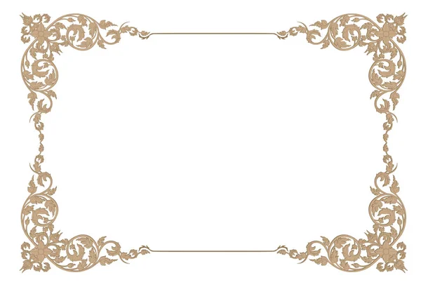 Vektör tasarım dekorasyon desen stili. sınır tasarlamak çerçeve kalıptır
