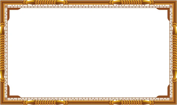 Премиум Золотой Винтажный Барокко Рамка Спираль Украшения Гравировка Границы Цветочный — стоковый вектор