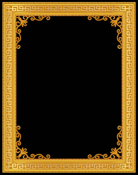 çerçeve köşe Tayland hattı için resmi, vektör tasarım dekorasyon desen stili çiçek ile