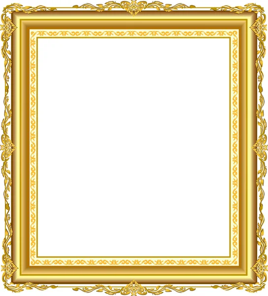 Frame Met Hoek Thailand Lijn Floral Voor Foto Vector Design — Stockvector