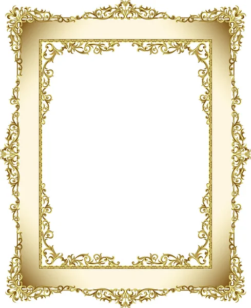 Frame Met Hoek Thailand Lijn Floral Voor Foto Vector Design — Stockvector