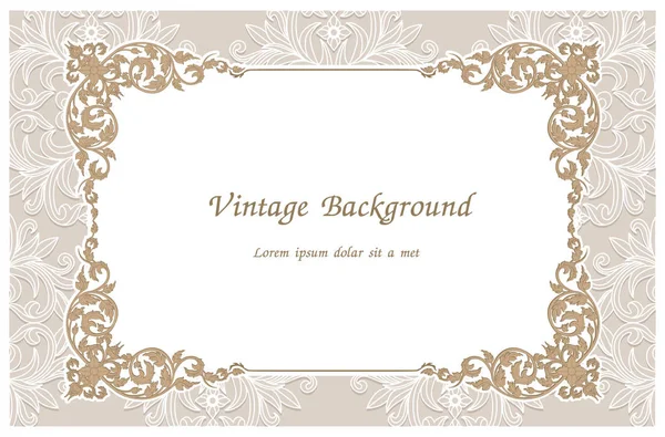 Altın fotoğraf çerçevesi için resmi, vektör tasarım dekorasyon desen stili çiçek köşe Tayland çizgili. 