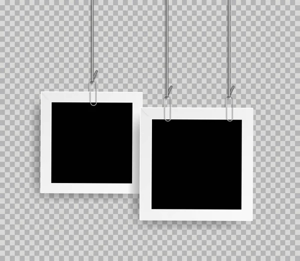 Retro Realistischer Fotorahmen Mit Buroklammer Isoliert Auf Transparentem Hintergrund Vektorgrafik Lizenzfreie Grafiken C Sdart22 293851562 Depositphotos