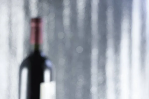 Bottle Wine Background Bokeh Effect Blurred Image — Stock Photo, Image