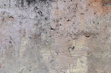 Arka plan olarak binanın boyalı beton tabanı