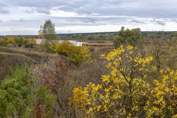 Bulutlu bir günde doğanın sonbahar hali