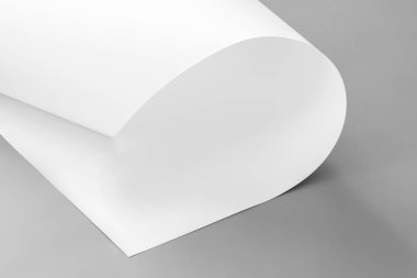 Arkaplan olarak beyaz kağıt. Siyah ve beyaz resim.