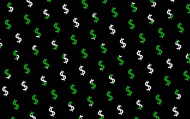 Dolar işareti siyah bir arka plan