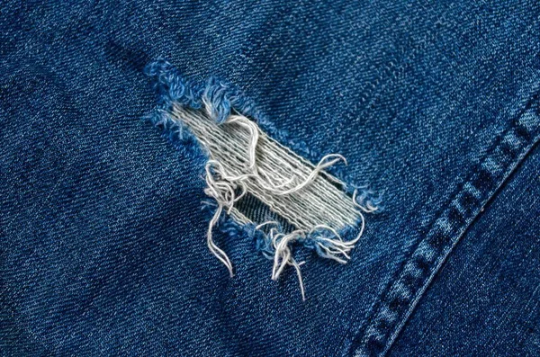 Hålet Blå Jeans — Stockfoto