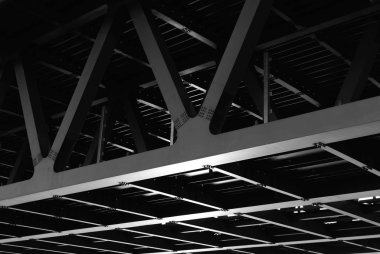 Mimari metal, siyah ve beyaz