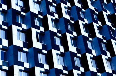 Siyah ve beyaz mimari, bina