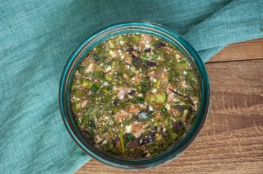 Soğuk yaz sebze çorbası..