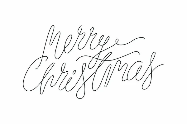 Feliz Natal Letras Texto Desenhado Mão Vector Xmas Design —  Vetores de Stock