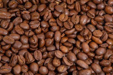 Kahve taneleri closeup dokular ve duvar kağıtları için