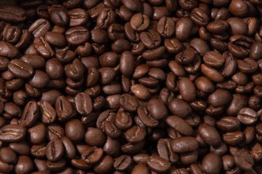 Kahve taneleri closeup dokular ve duvar kağıtları için