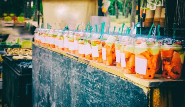 taze meyve cam (çöl dilimlenmiş)