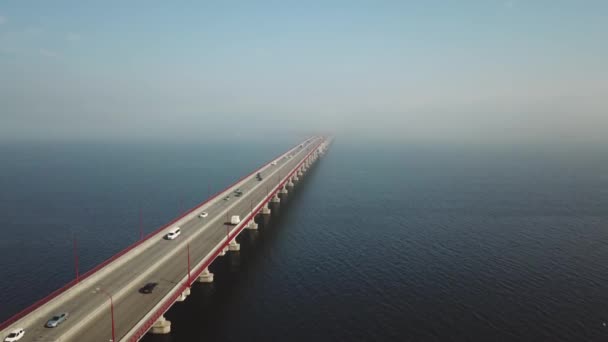 Supervisión Triffic Velocidad Puente Análisis Una Condición Del Puente Para — Vídeos de Stock