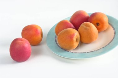 İspanya 'daki Valensiyalı meyve bahçesinden organik kayısılar.