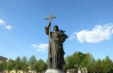 Prens Vladimir Borovitskaya Meydanı Moskova Anıtı