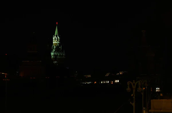 Earth Hour Red Square Russia Moscow Landscape — Stock Photo, Image