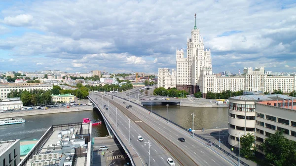 Grande Hauteur Sur Remblai Kotelnicheskaya Vue Aérienne — Photo