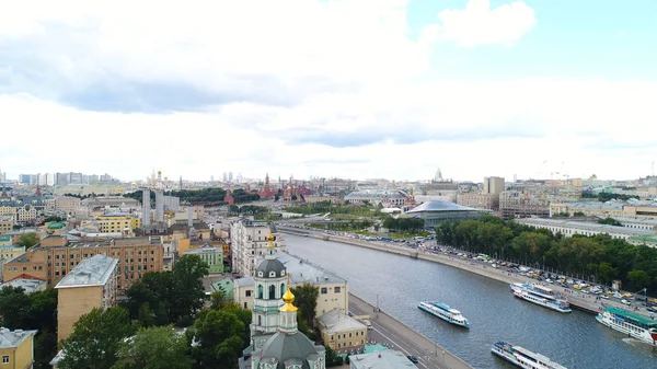 Vista Centro Vista Aérea Moscou Vista Igreja São Nicolau Zayaitsky — Fotografia de Stock