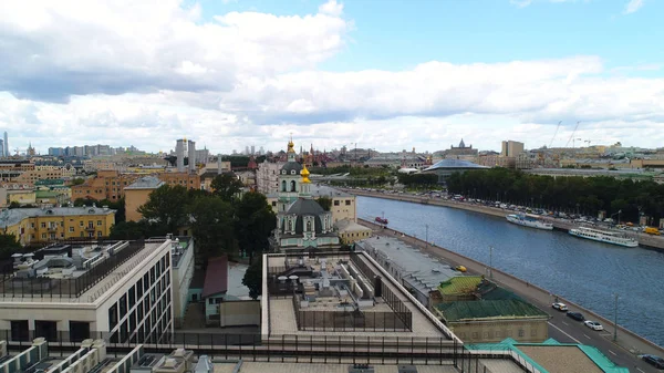 Vista Centro Vista Aérea Moscou Vista Igreja São Nicolau Zayaitsky — Fotografia de Stock