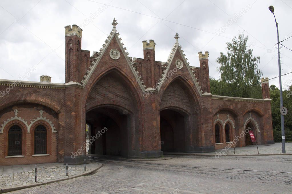 Brandenburg gate in Kaliningrad, Russia