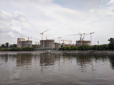 River Sky Konut Kompleksinin İnşaatı