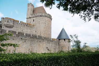 Fransa'nın güneyinde Carcassonne ortaçağ kalesi