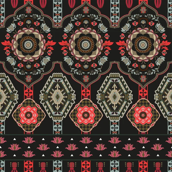 Renkli seamless Paisley modeli. Dekoratif Hint süsleme. Süs zemin