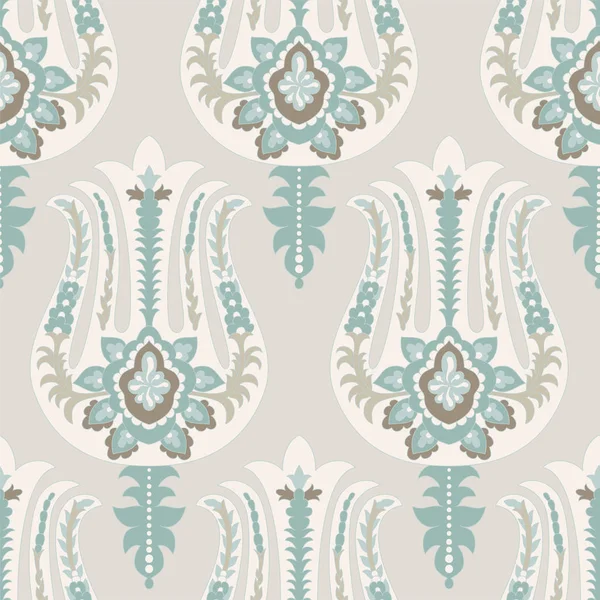 Patrón Paisley inconsútil colorido. Adorno indio decorativo. Papel pintado ornamental — Vector de stock