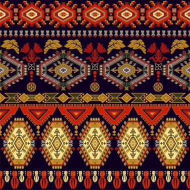 Süs vektör seamless modeli. Etnik sorunsuz duvar kağıdı. Kağıt, web, kapak, tekstil, kumaş sarma için geometrik Arap zemin