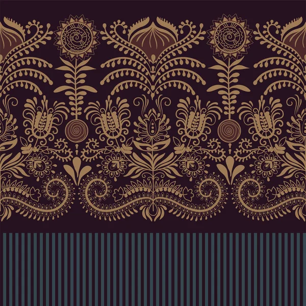 Decoratieve vector naadloze patroon. Etnische naadloos behang. Geometrische achtergrond — Stockvector