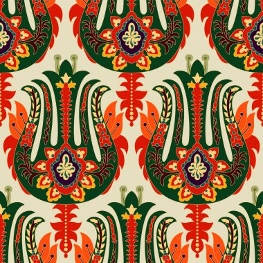 Renkli seamless Paisley modeli. Dekoratif Hint süsleme. Süs duvar kağıdı
