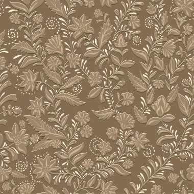 Renkli seamless modeli. Elle çizilmiş çiçek süsleme. Renkli dekoratif duvar kağıdı. Gösterim amacıyla Tekstil, kumaş, kapak, baskı, kağıt ambalaj, davet