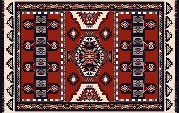 Színes díszítő vektor design szőnyeg, szőnyeg, TAPIS. Perzsa szőnyeg, törülköző, textil. Geometriai virágháttér. Arab dísz dekoratív elemekkel. Vektoros díszítősablon — Stock Vector