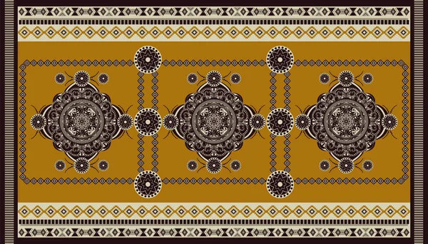 五颜六色的装饰载体设计地毯,地毯,小吃。波斯,土耳其地毯,纺织品。几何花卉背景。抽象装饰与装饰元素。抽象矩形几何地毯 — 图库矢量图片