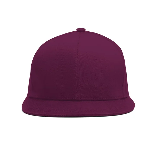 Modern Snapback Front Cap Mockup Magenta Purple Color Help You — Stock Photo, Image