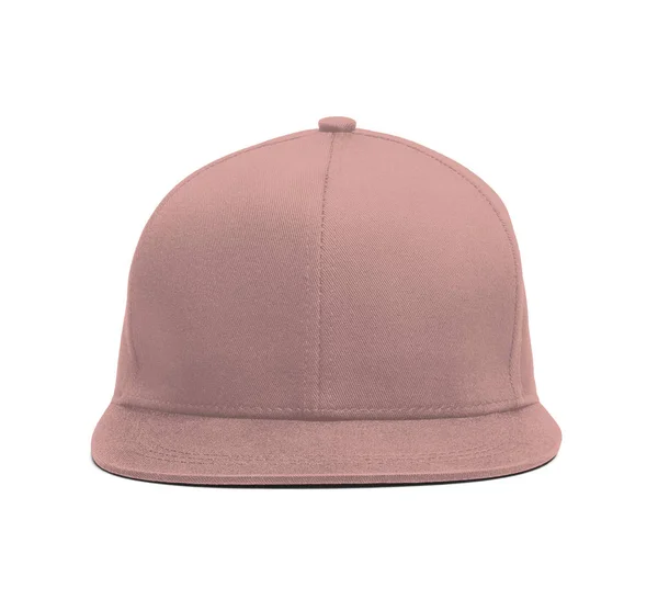 Een Moderne Snapback Front Cap Mockup Mellow Rose Kleur Helpen — Stockfoto