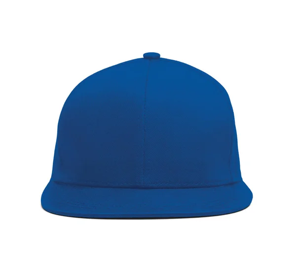 Сучасний Snapback Front Cap Mockup Princess Blue Color Допоможе Красиво — стокове фото