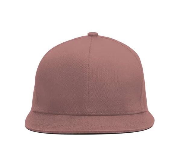 现代的扣背前帽模型在灰玫瑰色 以帮助您呈现你的帽子设计精美 你可以自定义这个帽子模型的几乎所有内容 以匹配您的帽子设计 — 图库照片