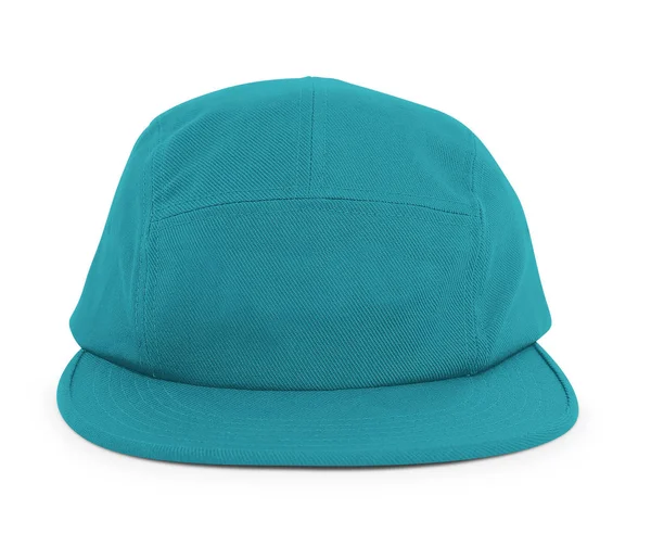 Modern Cool Guy Cap Mock Biscay Bay Color Help You — Stock Photo, Image