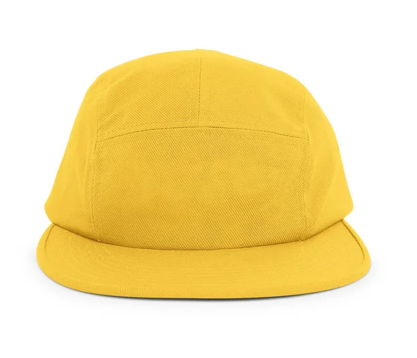 Moderno Cool Guy Cap Mock Freesia Yellow Color Para Ayudarle —  Fotos de Stock