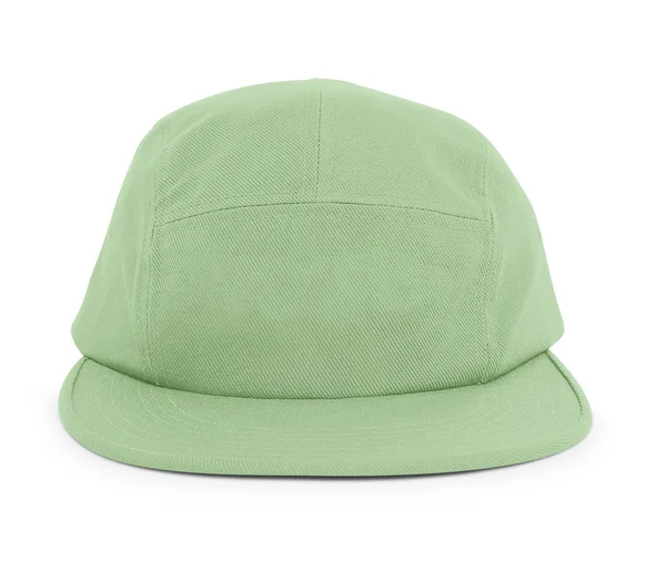 Moderno Cool Guy Cap Mock Nile Green Color Para Ajudá — Fotografia de Stock