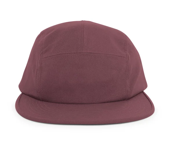 Modern Cool Guy Cap Mock Tawny Port Color Help You — Stock Photo, Image