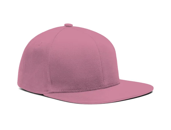 Altamente Dimensão Side View Snapback Cap Mock Cashmere Rose Color — Fotografia de Stock