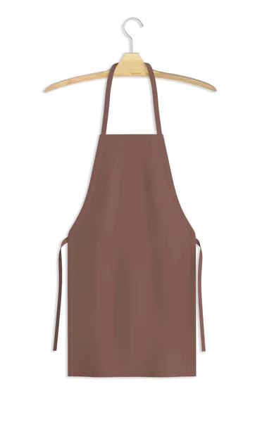 Sweet Apron Mock Cognac Flavor Color Ile Tasarımınızı Sergile Gerçekçi — Stok fotoğraf