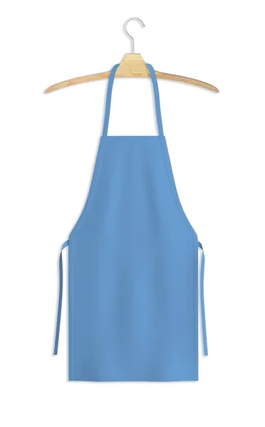 Sweet Apron Mock Little Boy Blue Color Ile Tasarımınızı Sergile — Stok fotoğraf