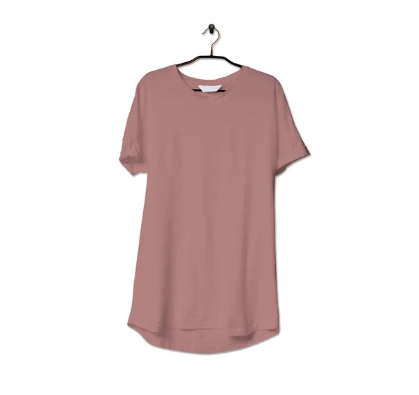 Grab Impressive Realistic Tshirt Mock Ash Rose Color Give Boost — Stock Photo, Image